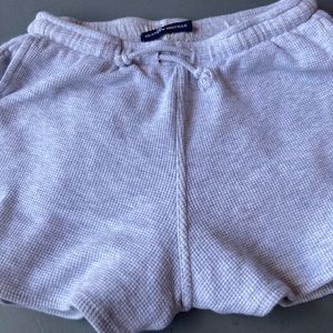 New brandy melville grey waffle shorts